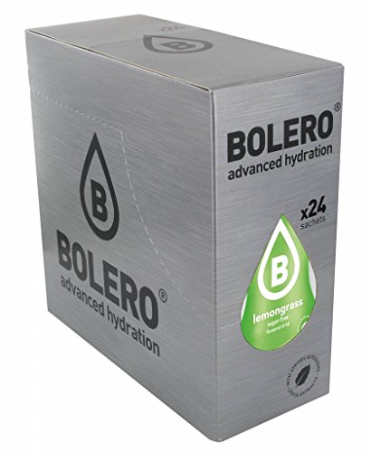 24 Beutel Bolero Drinks à 9 Gramm Citronella-Geschmack (Lemon Gass) - Instant-Zubereitung für Getränke mit Stevia und Vitamin C und ohne Zucker ...