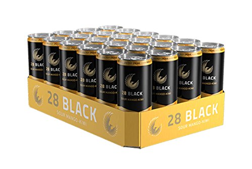 28 Black Sour Mango-Kiwi Energy Drink inkl. Pfand - 24x 250ml = 6l - EINWEG