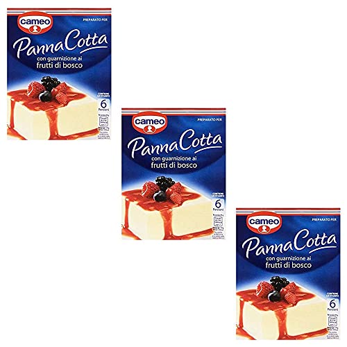 3x Cameo Panna Cotta mit Beeren Kuchen istant cake 107g 6 portionen von Cameo