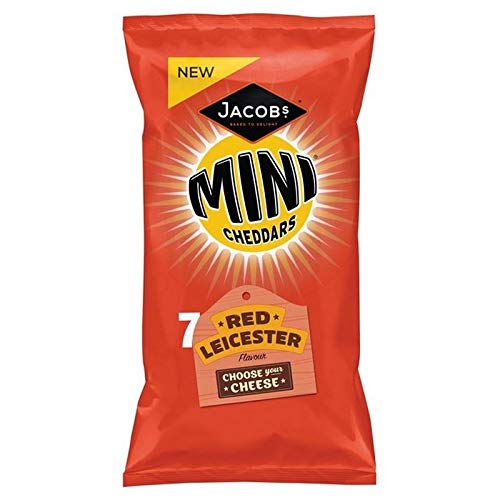 4x Jacob Mini Cheddars Rot Leicester 7 Pack 7 X 25 G