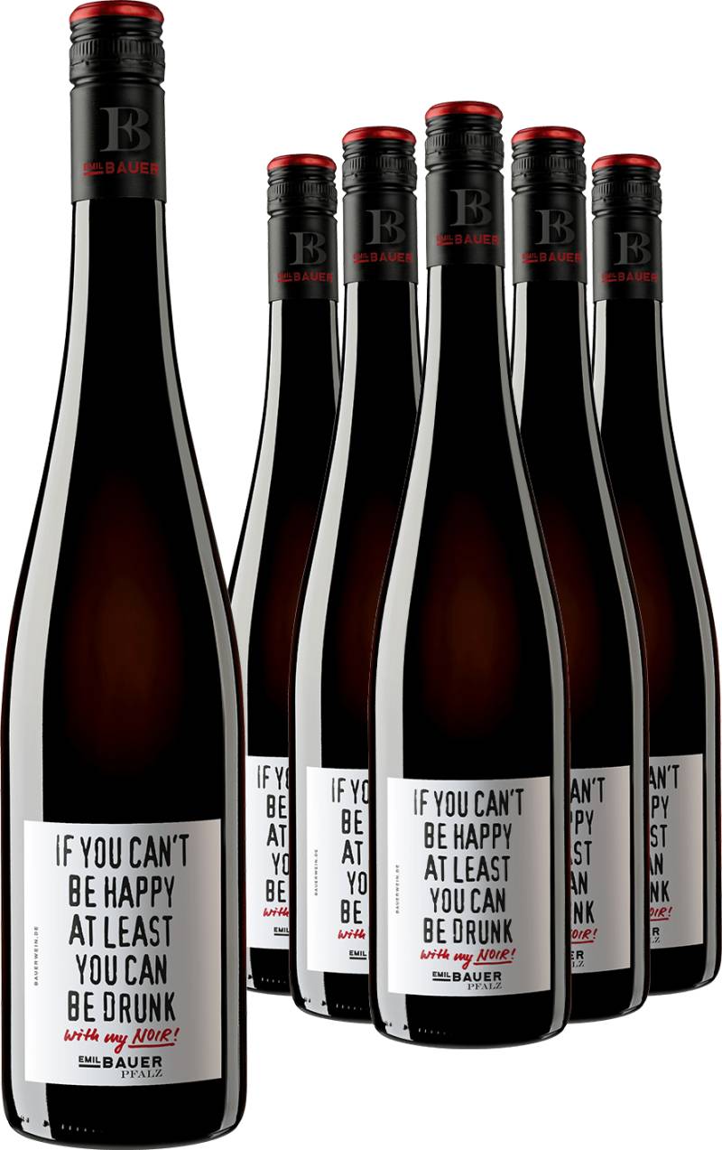 5+1-PAKET Emil Bauer »If you can't be happy at least you can be drunk - with my noir« 2020