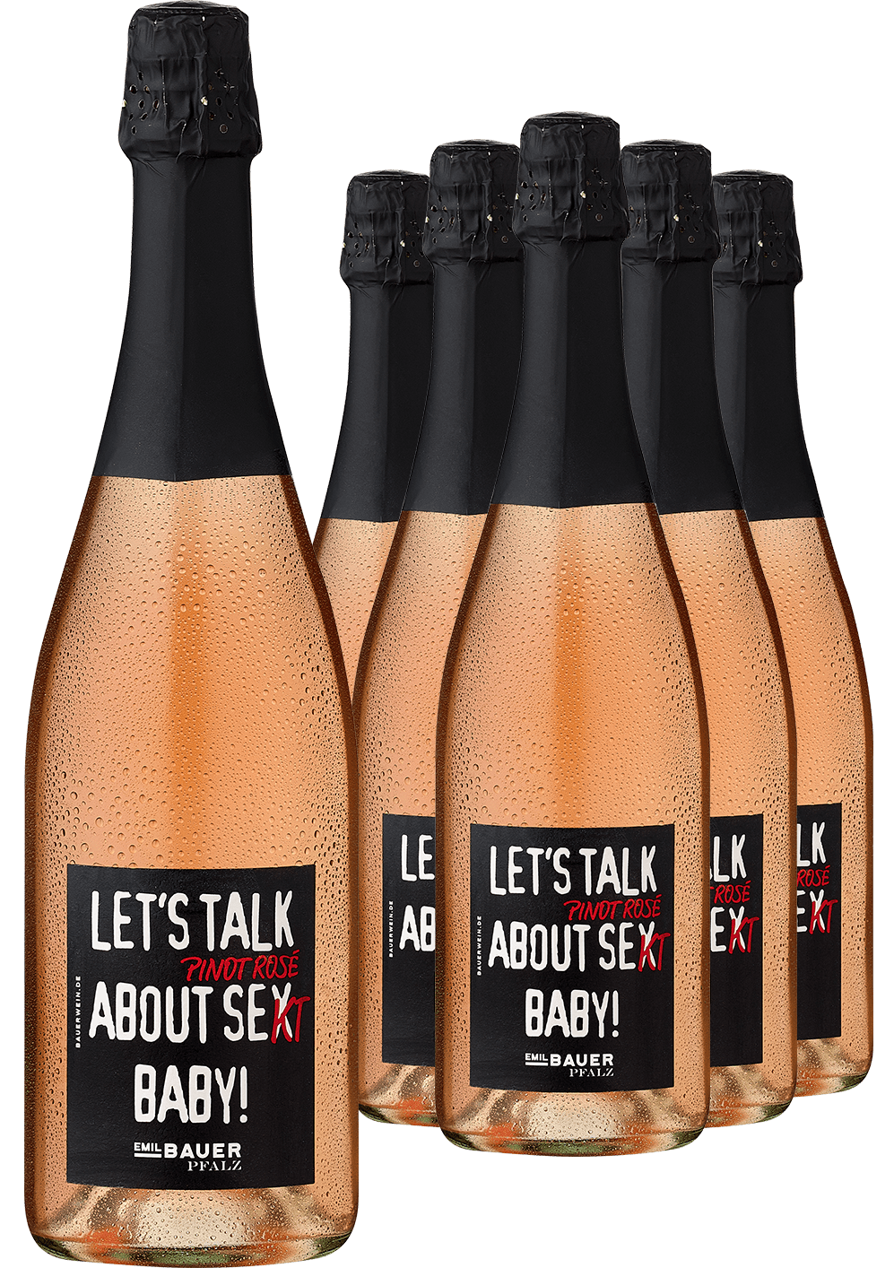 5+1-PAKET Emil Bauer »Let's talk about Pinot Rosé Se(x)kt Baby!« 2021