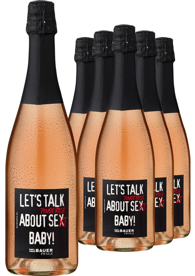 5+1-PAKET Emil Bauer »Let's talk about Pinot Rosé Se(x)kt Baby!« 2021