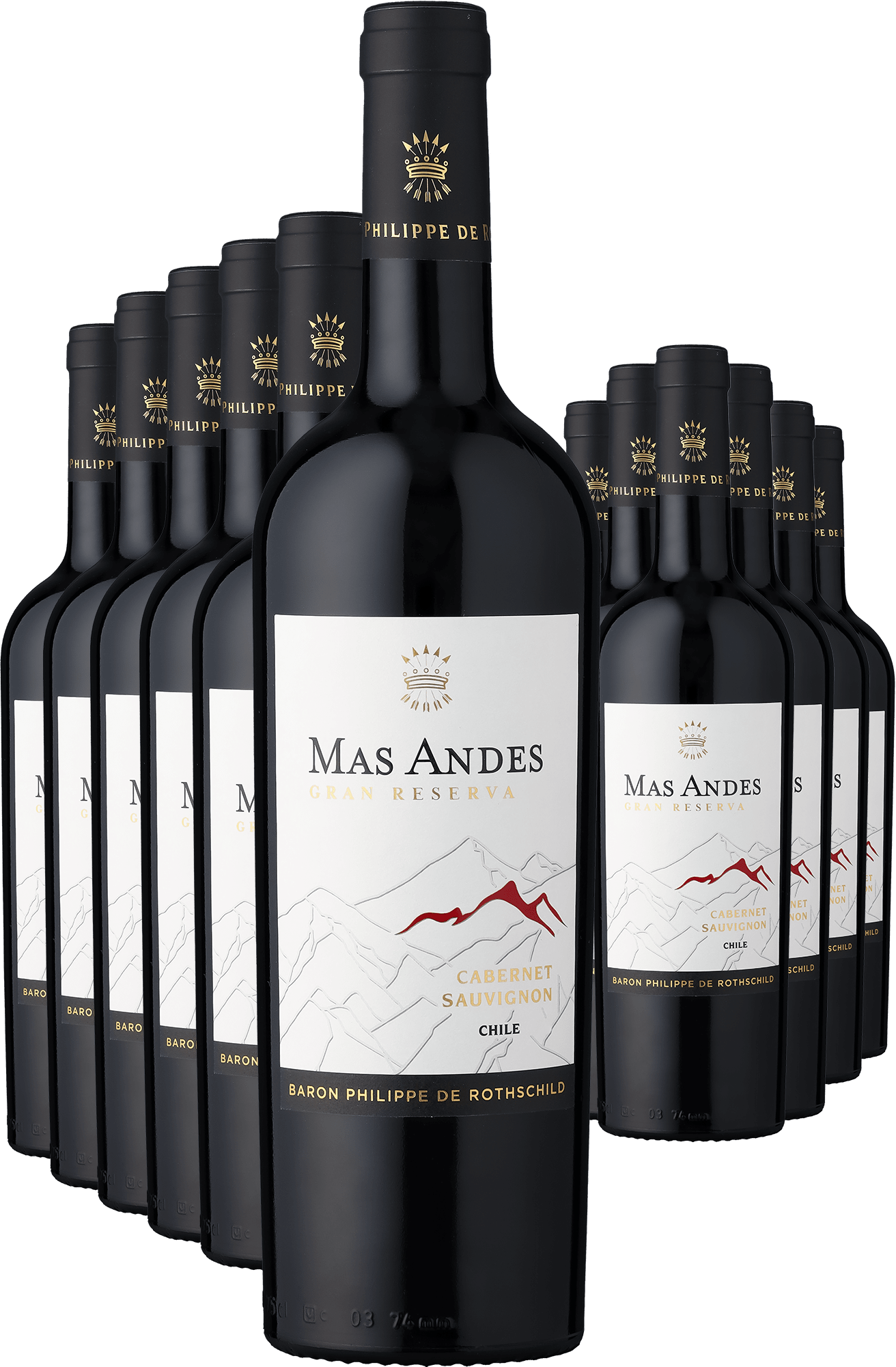 6+6-PAKET Rothschild Mas Andes Gran Reserva Cabernet Sauvignon 2022