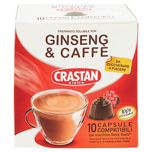 60x Crastan caffè Ginseng & Kaffee Dolce e gusto pads Kapseln KAFFEEKAPSELN von Crastan 1870