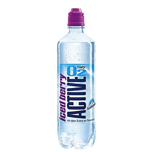 8 Flaschen Active O2 O Two Iced Berry a 0,75l inc. 2,00€ Pfand