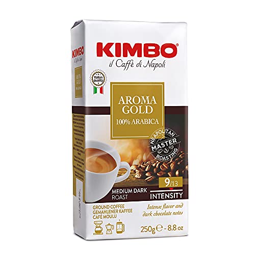 8x Kaffee Kimbo Espresso GOLD MEDAL AROMA 100% Arabica 250g Caffé gemahlen von Kimbo