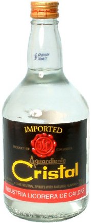 Aguardiente Cristal Rum 30% Vol 0,7l ( 24,05 EUR / Liter) von Aquardiente