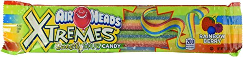 Airheads Extremes Rainbow Berry Sour Candy - NO STORAGE FOR A 18 PACK? (4 Pack) 2-Ounce Each by N/A