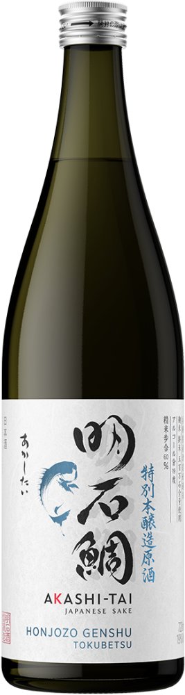 Akashi Sake Honjozo Genshu Tokubetsu 19%vol