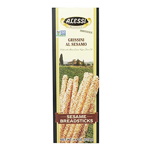 Alessi Breadstick Sesame - 4.4 Oz Pack -- 12 per case by Alessi