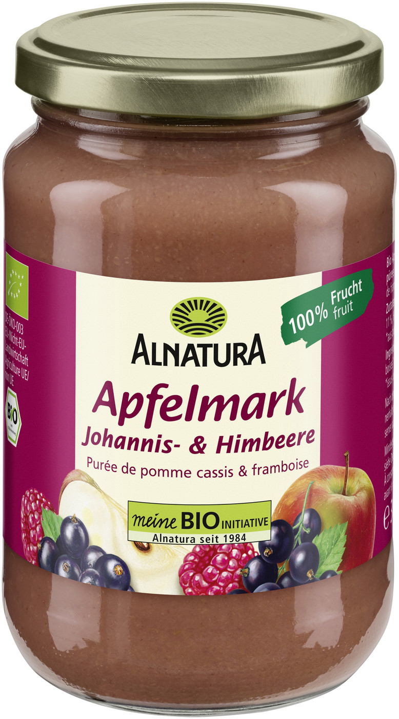 Alnatura Bio Apfelmark Johannis- & Himbeere 360G