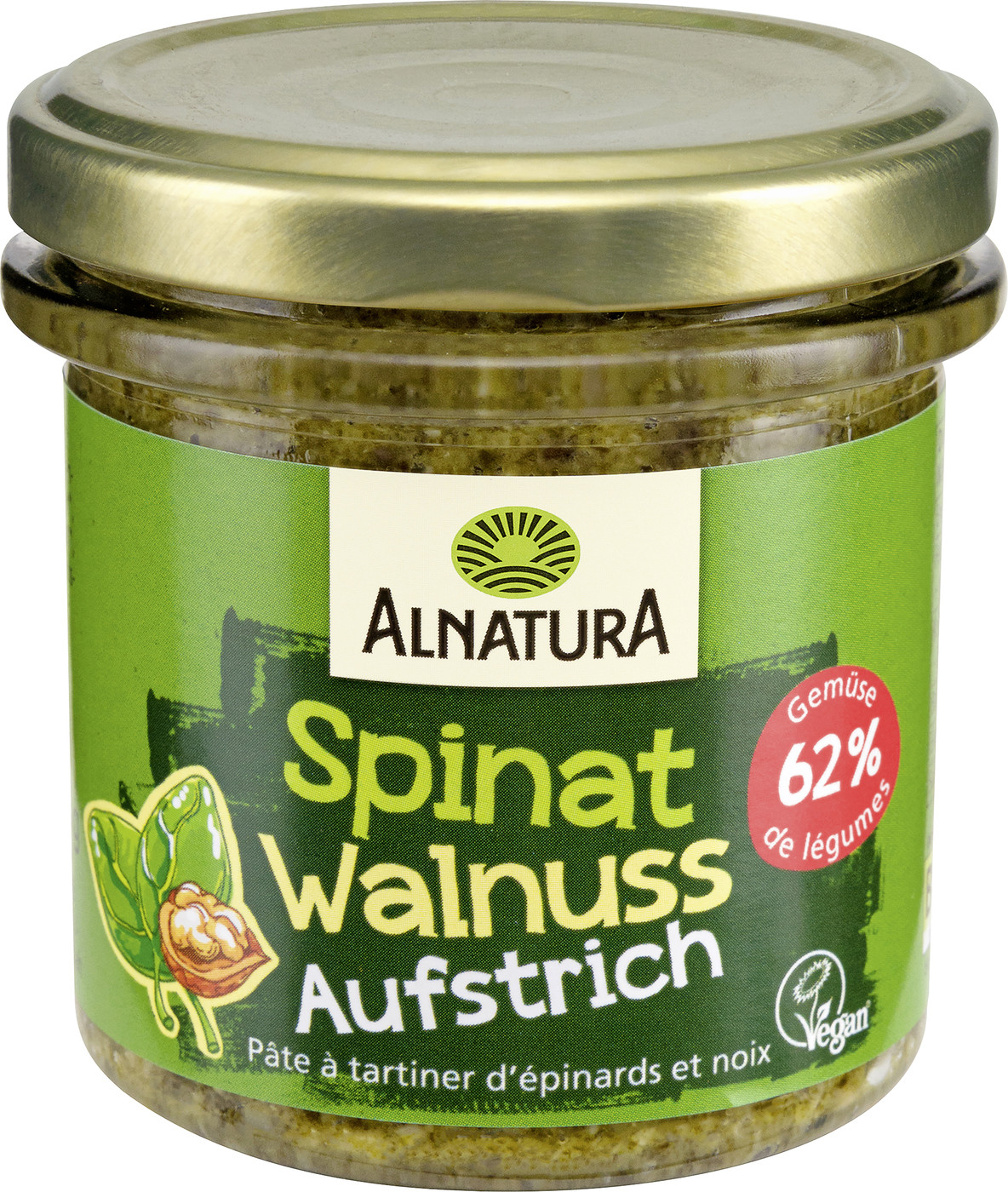 Alnatura Bio Brotaufstrich Spinat Walnuss 135G