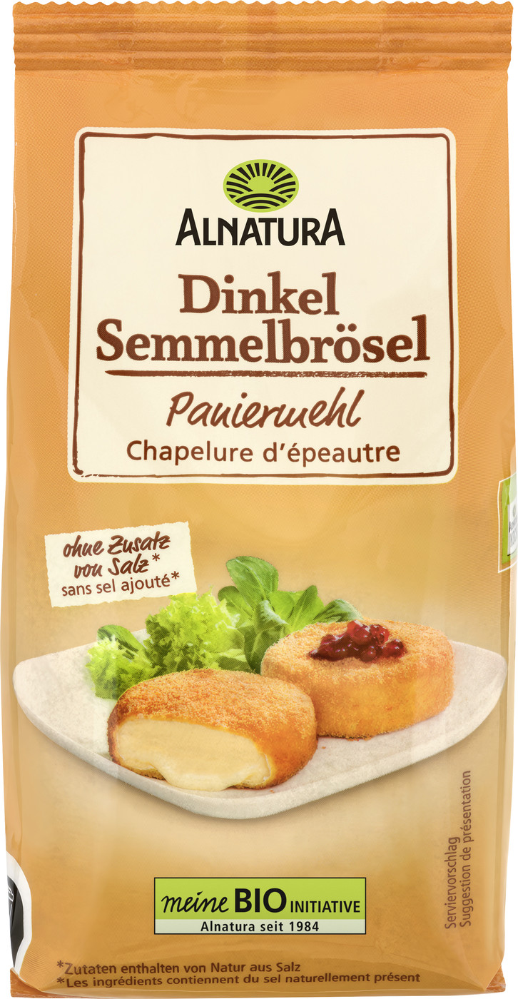 Alnatura Bio Dinkel Semmelbrösel Paniermehl 200G