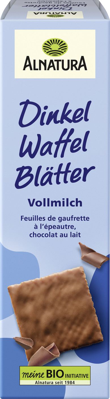 Alnatura Bio Dinkel Waffel Blätter Vollmilch 125G