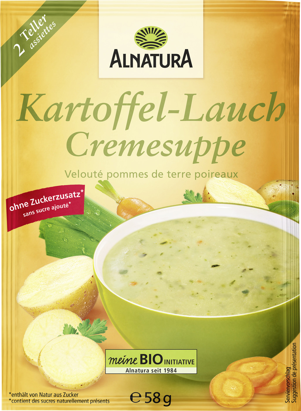 Alnatura Bio Kartoffel-Lauch Cremesuppe 58G