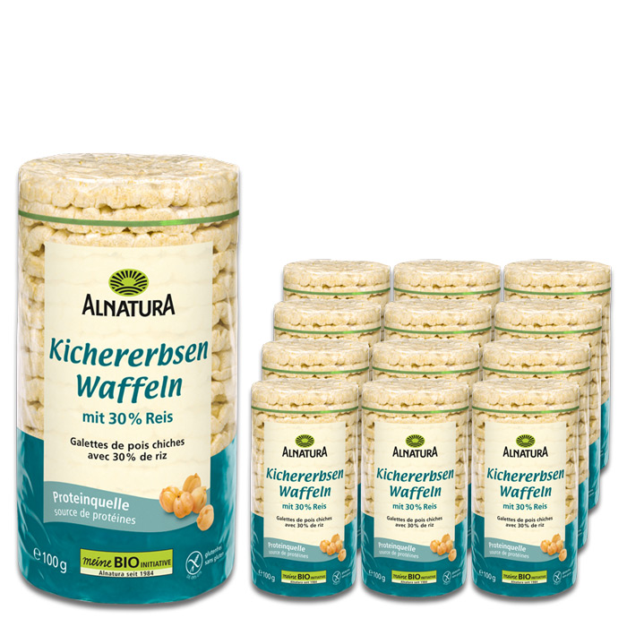 Alnatura Bio Kichererbsenwaffeln 12x100G