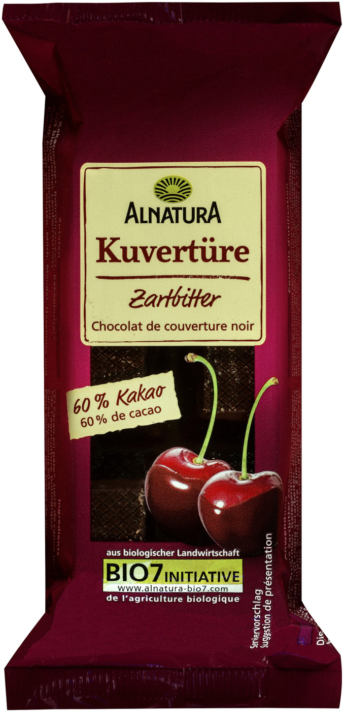 Alnatura Bio Kuvertüre Zartbitter 150G