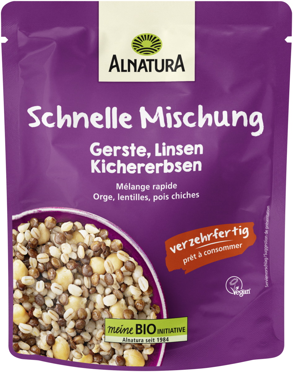 Alnatura Bio Schnelle Mischung Gerste, Kichererbsen & Linsen 250G