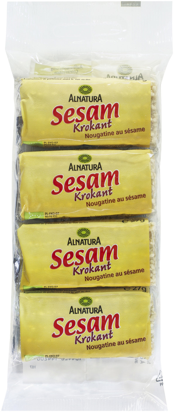 Alnatura Bio Sesam-Krokant-Riegel 4ST 108G