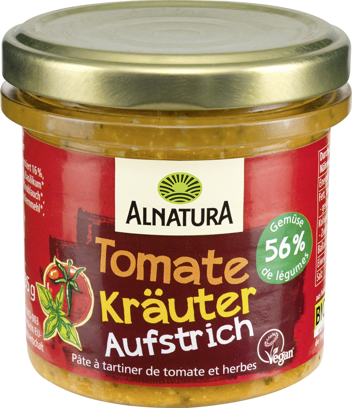 Alnatura Bio Tomate Kräuter Aufstrich 135G