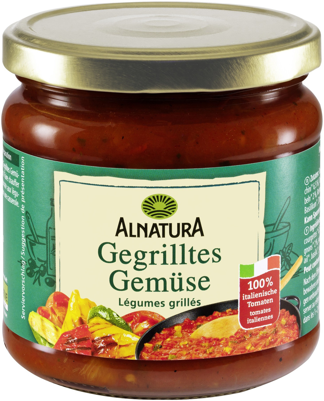 Alnatura Bio Tomatensauce Gegrilltes Gemüse 350ML