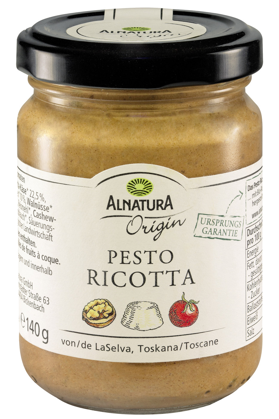 Alnatura Origin Bio Pesto Ricotta 140G