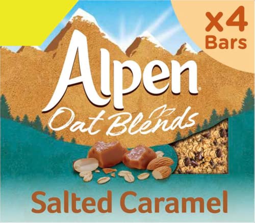 Alpen Hafermischungen, gesalzenes Karamell, 4 Müsli-Riegel, 10 Stück, insgesamt 40 Stück von Weetabix