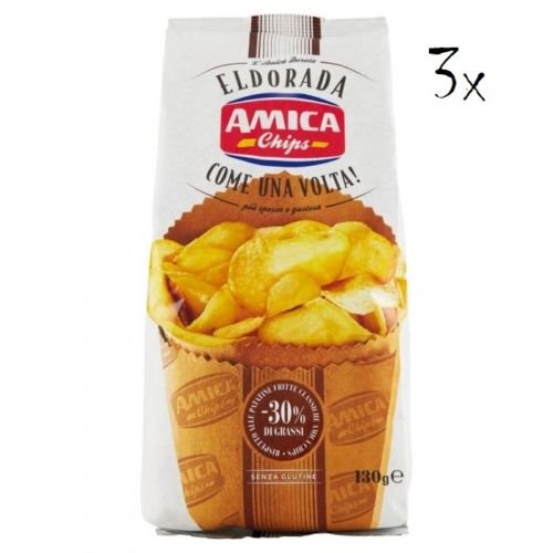 Amica Chips Come una volta Chips Patatine Kartoffelchips gesalzen 130g Kartoffel