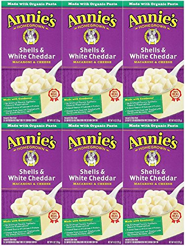 Annie 's oder hoteleigenen Macaroni & Käse – Muscheln & Weiß Cheddar – 6 Unzen – 6 Pack