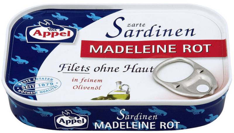 Appel Zarte Sardinen Madeleine Rot 105G