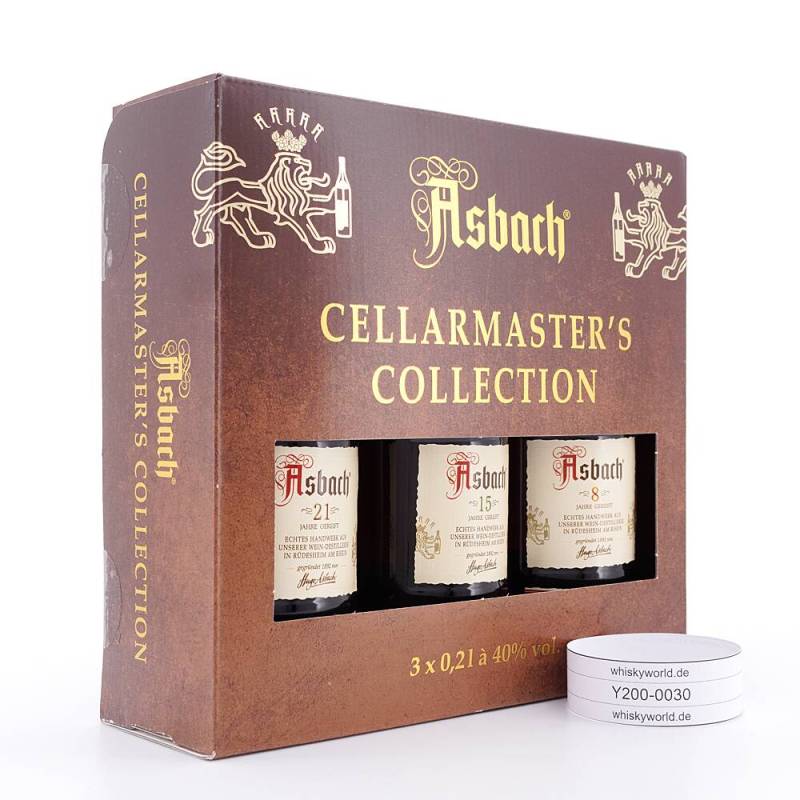 Asbach Cellarmaster’s Collection 3 x 0,2l 8, 15 & 0,60 L/ 38.7% vol