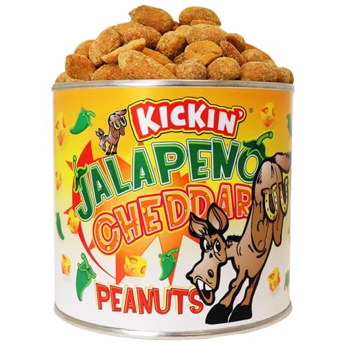 Ass Kickin Jalapeno Cheddar Peanuts - Put a whole NEW kick in your snack habit! Jalapenos and spices mixed with cheddar cheese for a whole new taste sensation. by Southwest Specialty Foods Inc. von ASS KICKIN'