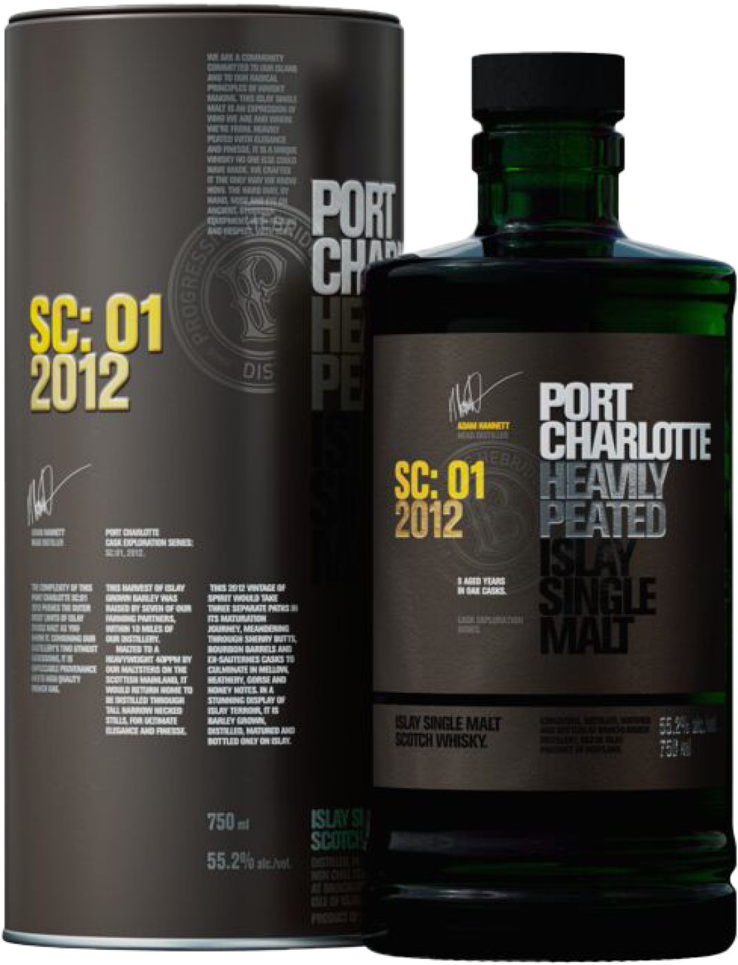 BRUICHLADDICH Port Charlotte »SC:01« Islay Single Malt Scotch Whisky