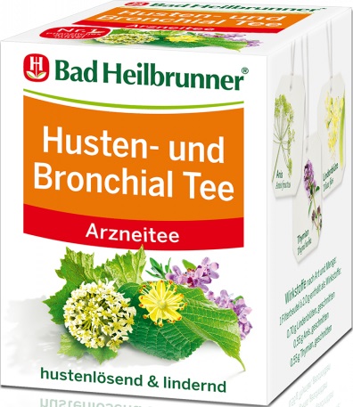 Bad Heilbrunner Husten- und Bronchialtee 8ST 16G