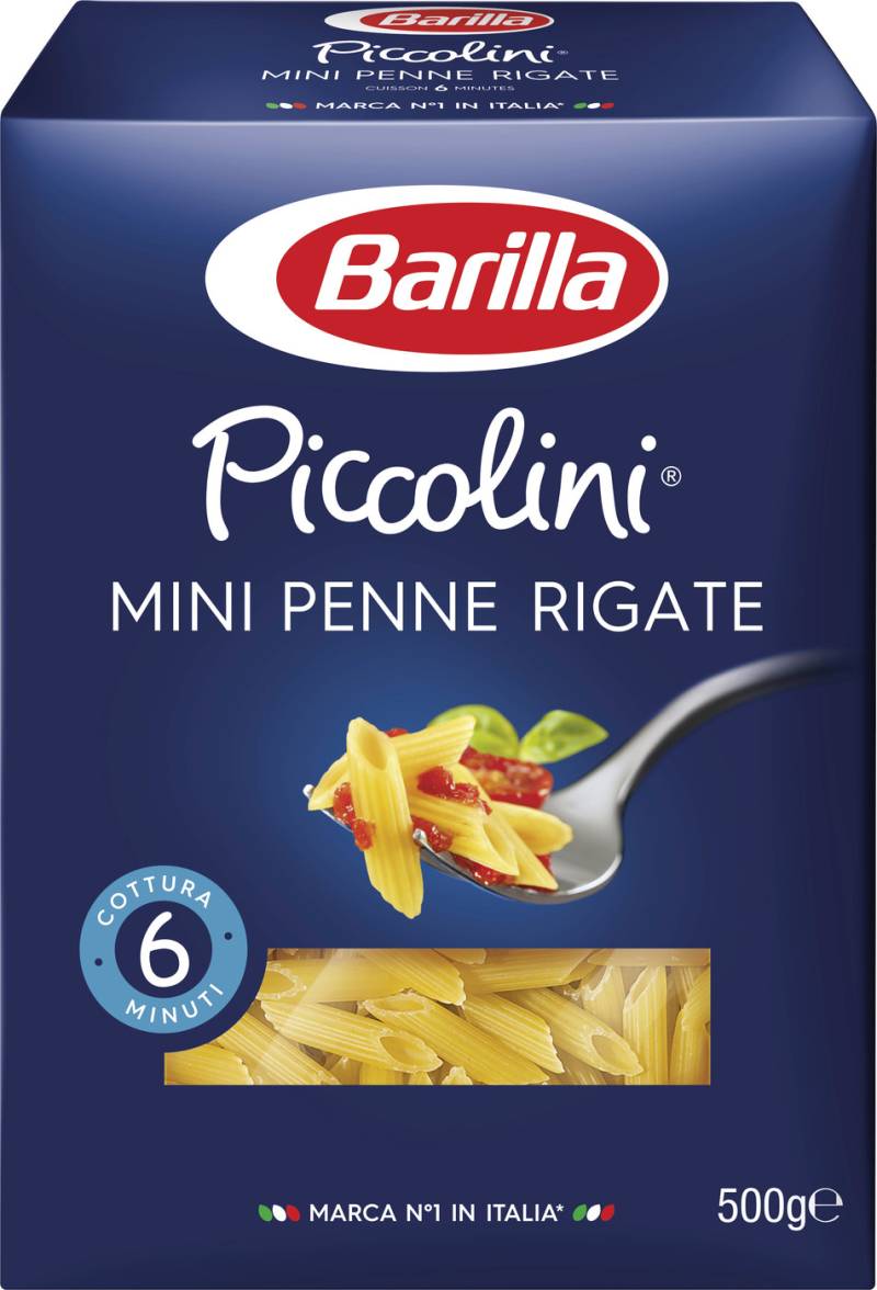 Barilla Nudeln Piccolini Mini Penne Rigate 500G