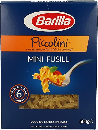 Barilla Pasta Piccolini Mini Fusilli (Nr. 18) (500gr)