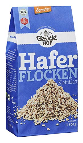 Bauckhof Bio Bauck Demeter Haferflocken Kleinblatt (16 x 500 gr) von Bauckhof