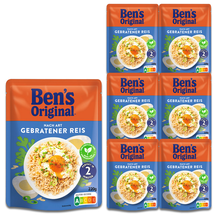 Ben's Original Express Reis nach Art gebratener Reis 6x220G