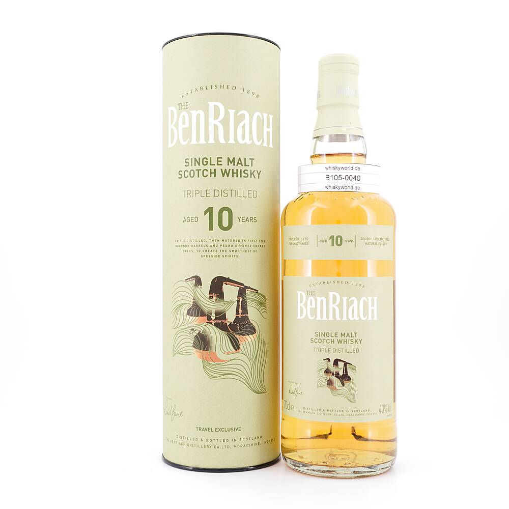 Benriach 10 Jahre Triple Distiled Travel Exclusive 0,70 L/ 43.0% vol