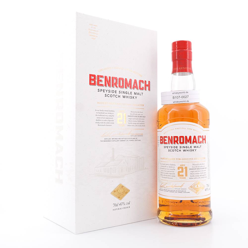 Benromach 21 Jahre 0,70 L/ 43.0% vol