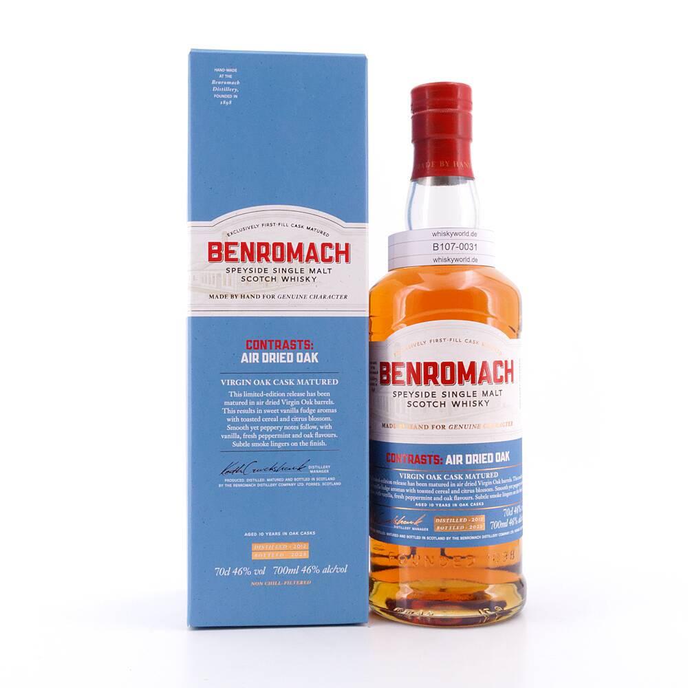 Benromach Contrasts: Air Dried Oak 10 Jahre 0,70 L/ 46.0% vol