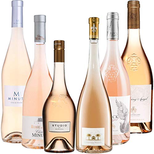 Best Of Provence - Minuty : M & Rose et Or/Miraval : Studio/Esclan : Whispering Angel & Rock Angel/Château Sainte Marguerite : Symphonie - Rosé Côtes de Provence 2021 75cl von Wine And More