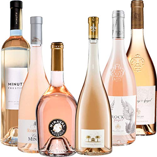 Best Of Provence - Minuty : Prestige & Rose et Or/Miraval : Jolie-Pitt/Esclan : Whispering Angel & Rock Angel/Château Sainte Marguerite : Symphonie - Rosé Côtes de Provence 2021 75cl von Wine And More