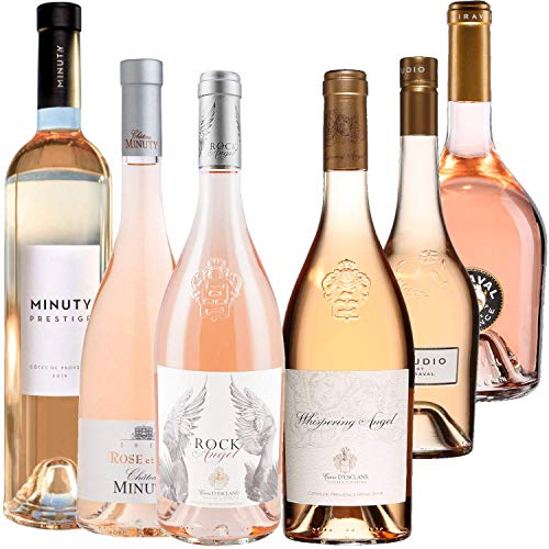 Best Of Provence - Minuty : Prestige & Rose et Or/Miraval : Studio & Jolie-Pitt/Esclan : Whispering Angel & Rock Angel - Rosé Côtes de Provence 2021 75cl von Wine And More