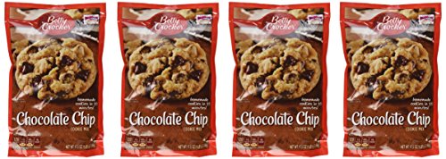 Betty Crocker, Cookie Mix, Chocolate Chip, 17.5oz Pouch (Pack of 4)