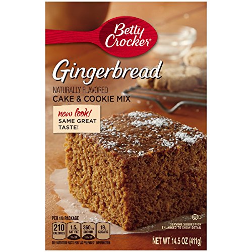 Betty Crocker Gingerbread Cake & Cookie Mix, 14.5-Ounce Boxes (Pack of 3) by N/A