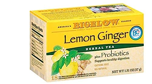 Bigelow Tea Herb Plus Probiotics Lemon Ginger (18 bag 39g)