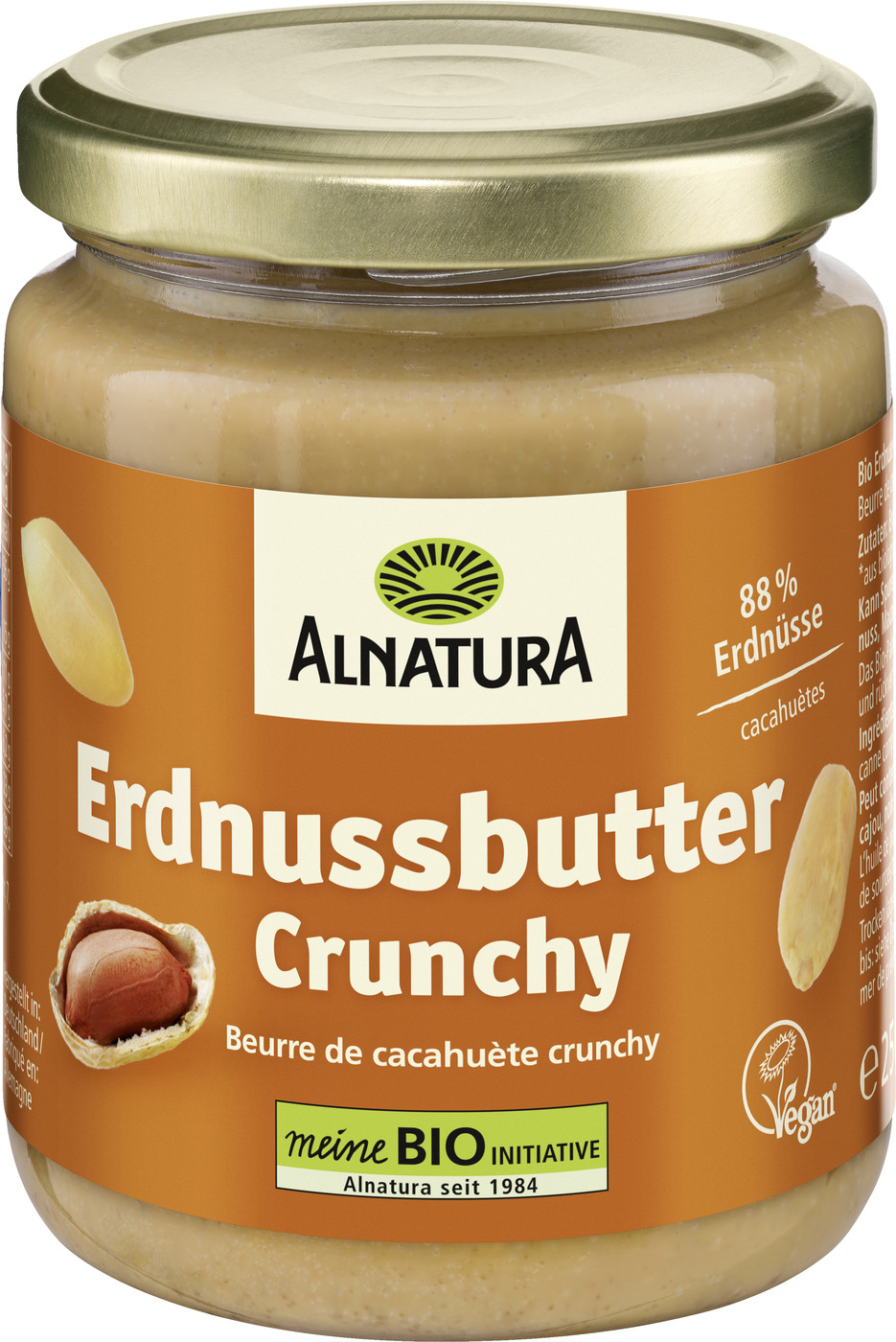 Bio Alnatura Erdnusscreme Crunchy 250G