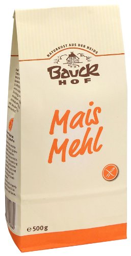 Bio - Maismehl - Vollkorn - glutenfrei - 6er Pack (6 x 500 g) - von Bauckhof